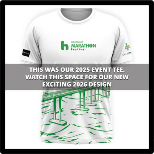 2026 Hobart Airport Marathon Festival Free Event Tee coming soon